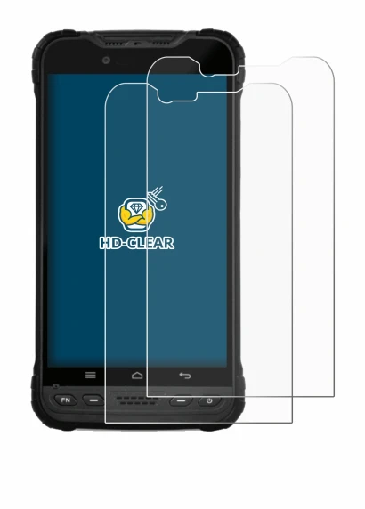 Image of the device Zebra Xplore M60 with a wide variety of screen protectors.