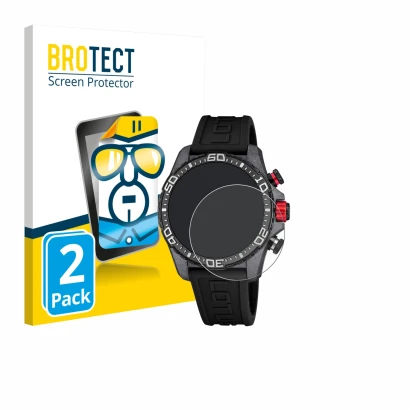 Front side of a product packaging with the brand logo BROTECT. Next to it is the device Lotus Connected 20000/4 (45 mm) shown