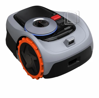 Image of the device Navimow i105E+ with a wide variety of screen protectors.