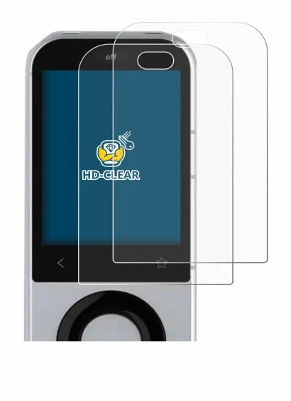 Image of the device Sofabaton X2 with a wide variety of screen protectors.