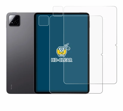 Image of the device Xiaomi Pad 7 Pro (Front+Camera) with a wide variety of screen protectors.