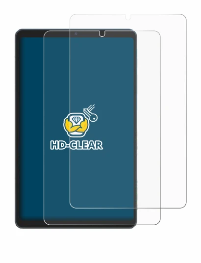 Image of the device Chuwi AuPad Mini with a wide variety of screen protectors.
