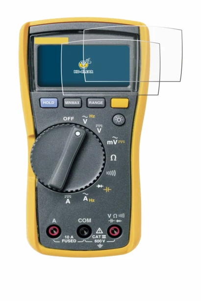 Image of the device Fluke MultiMeter 113 with a wide variety of screen protectors.