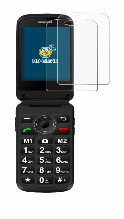 Image of the device Simvalley Mobile XL-970 with a wide variety of screen protectors.