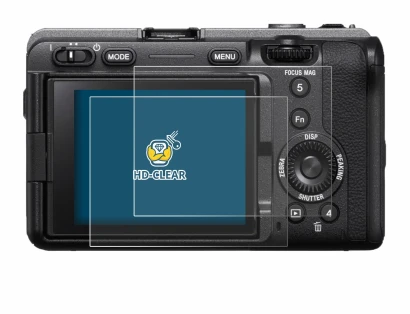 Image of the device Sony FX3A (ILME‑FX3A) with a wide variety of screen protectors.