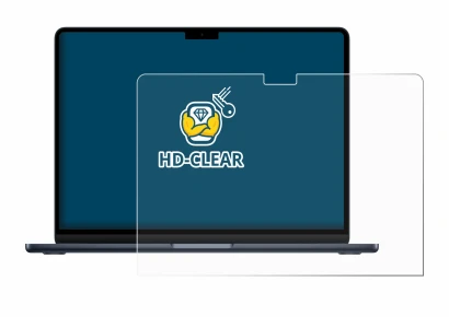 Image of the device Apple MacBook Air 13" M5 2026 with a wide variety of screen protectors.