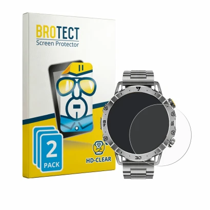 Front side of a product packaging with the brand logo BROTECT. Next to it is the device LIGE EF18 1.7" shown with the correspo