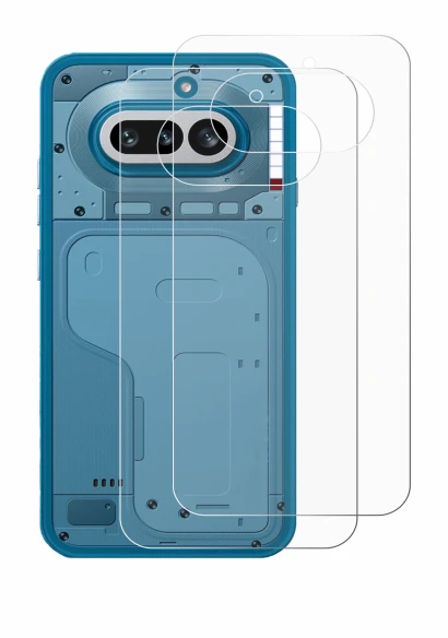 Image of the device Nothing Phone (4a) (Back) with a wide variety of screen protectors.