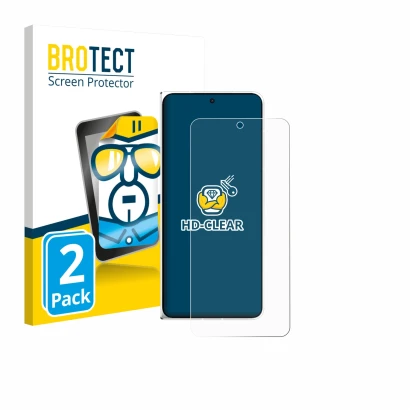 Front side of a product packaging with the brand logo BROTECT. Next to it is the device Oppo Find N6 shown with the correspond