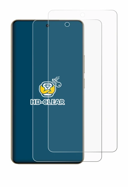 Image of the device realme 16 with a wide variety of screen protectors.