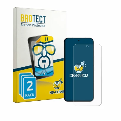 Front side of a product packaging with the brand logo BROTECT. Next to it is the device Oppo K15 Pro Plus shown with the corre
