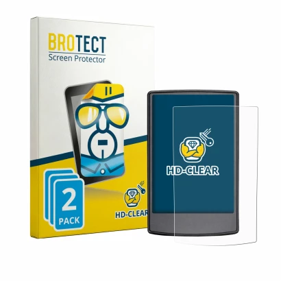 Front side of a product packaging with the brand logo BROTECT. Next to it is the device Engwe Engine Pro 3.0 Boost shown with 