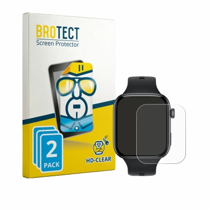Front side of a product packaging with the brand logo BROTECT. Next to it is the device Honor Watch X5i shown with the corresp
