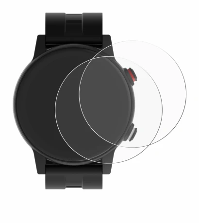 Image of the device James R9 with a wide variety of screen protectors.