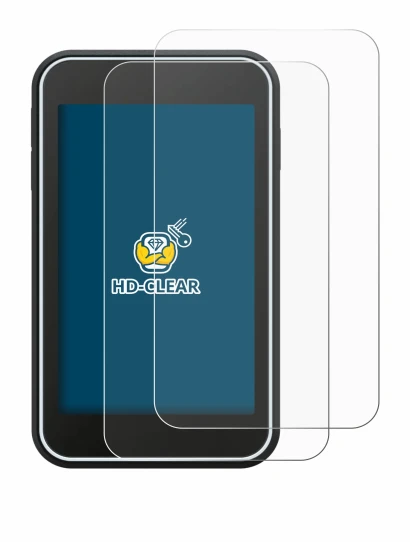 Image of the device Shot Scope H50 with a wide variety of screen protectors.