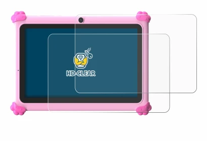 Image of the device Ascrecem KIDS710 7" with a wide variety of screen protectors.