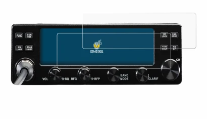 Image of the device Midland 8001 Pro with a wide variety of screen protectors.
