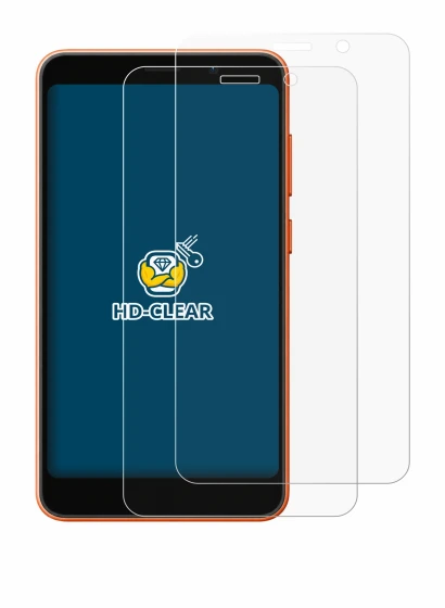 Image of the device Ulefone Note 22 with a wide variety of screen protectors.