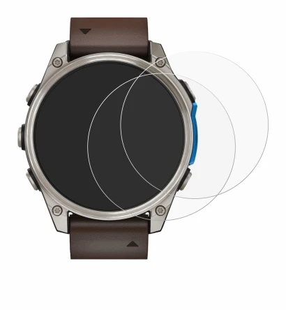 Image of the device Garmin D2 Mach 2 (47 mm) with a wide variety of screen protectors.