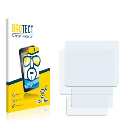 Front side of a product packaging with the brand logo BROTECT. Next to it is the corresponding screen protector.
