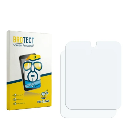 Front side of a product packaging with the brand logo BROTECT. Next to it is the corresponding screen protector.