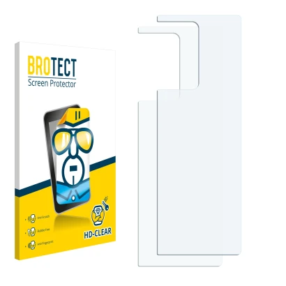 Front side of a product packaging with the brand logo BROTECT. Next to it is the corresponding screen protector.