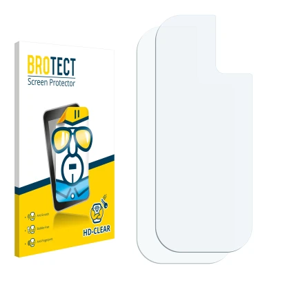 Front side of a product packaging with the brand logo BROTECT. Next to it is the corresponding screen protector.