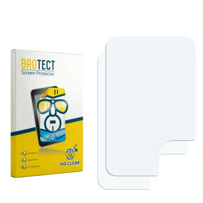 Front side of a product packaging with the brand logo BROTECT. Next to it is the corresponding screen protector.