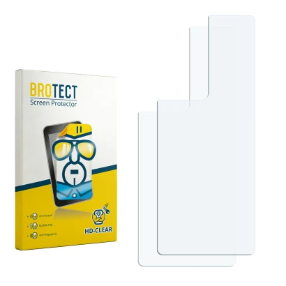 Front side of a product packaging with the brand logo BROTECT. Next to it is the corresponding screen protector.