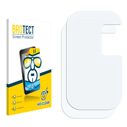 Front side of a product packaging with the brand logo BROTECT. Next to it is the corresponding screen protector.