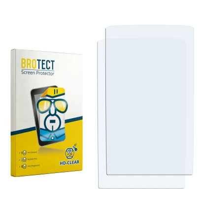 Front side of a product packaging with the brand logo BROTECT. Next to it is the corresponding screen protector.