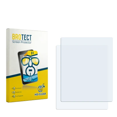 Front side of a product packaging with the brand logo BROTECT. Next to it is the corresponding screen protector.