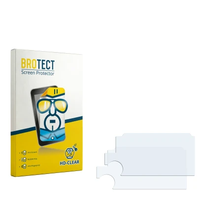 Front side of a product packaging with the brand logo BROTECT. Next to it is the corresponding screen protector.
