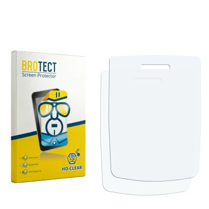 Front side of a product packaging with the brand logo BROTECT. Next to it is the corresponding screen protector.