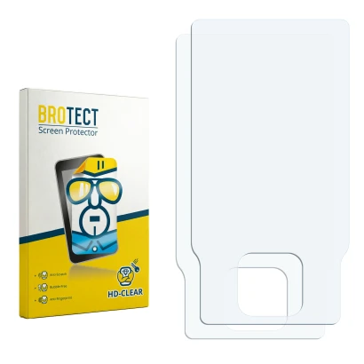Front side of a product packaging with the brand logo BROTECT. Next to it is the corresponding screen protector.