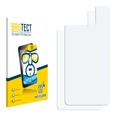 Front side of a product packaging with the brand logo BROTECT. Next to it is the corresponding screen protector.