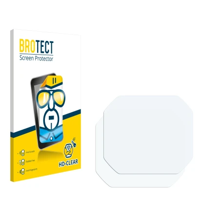 Front side of a product packaging with the brand logo BROTECT. Next to it is the corresponding screen protector.