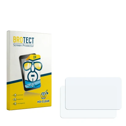 Front side of a product packaging with the brand logo BROTECT. Next to it is the corresponding screen protector.