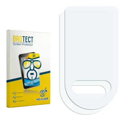Front side of a product packaging with the brand logo BROTECT. Next to it is the corresponding screen protector.