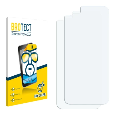 Front side of a product packaging with the brand logo BROTECT. Next to it is the corresponding screen protector.