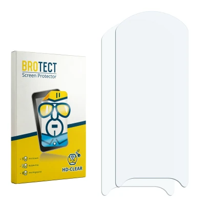 Front side of a product packaging with the brand logo BROTECT. Next to it is the corresponding screen protector.