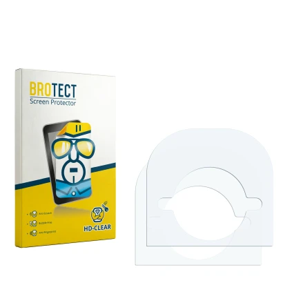 Front side of a product packaging with the brand logo BROTECT. Next to it is the corresponding screen protector.