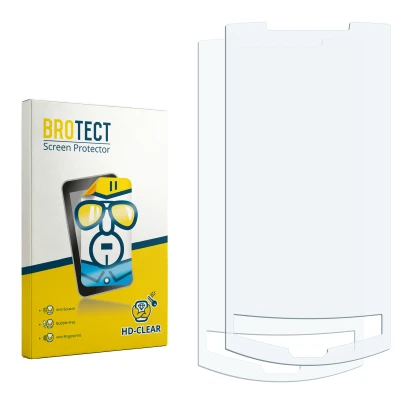 Front side of a product packaging with the brand logo BROTECT. Next to it is the corresponding screen protector.