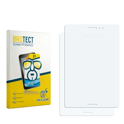Front side of a product packaging with the brand logo BROTECT. Next to it is the corresponding screen protector.