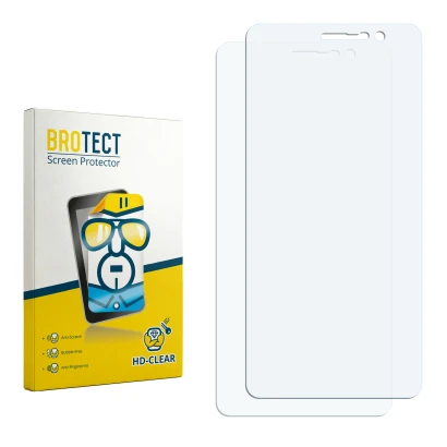 Front side of a product packaging with the brand logo BROTECT. Next to it is the corresponding screen protector.