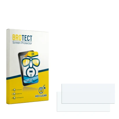 Front side of a product packaging with the brand logo BROTECT. Next to it is the corresponding screen protector.
