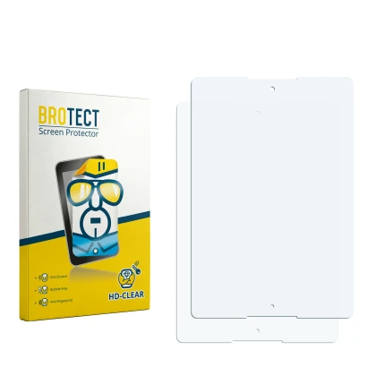 Front side of a product packaging with the brand logo BROTECT. Next to it is the corresponding screen protector.
