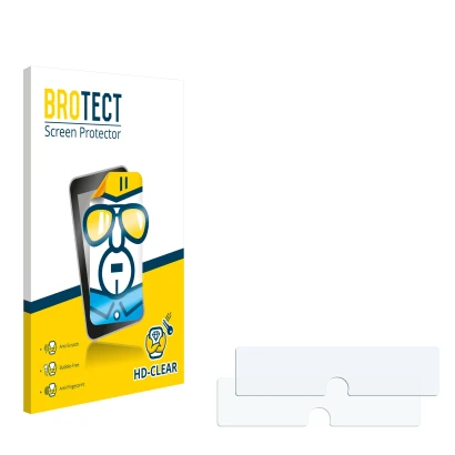 Front side of a product packaging with the brand logo BROTECT. Next to it is the corresponding screen protector.