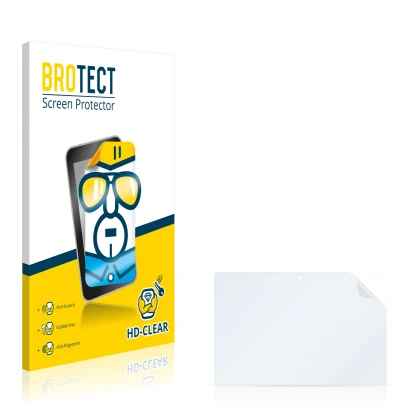Front side of a product packaging with the brand logo BROTECT. Next to it is the corresponding screen protector.