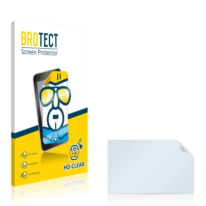 Front side of a product packaging with the brand logo BROTECT. Next to it is the corresponding screen protector.
